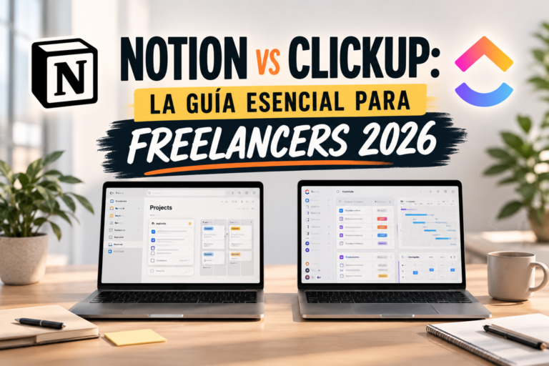 Notion vs ClickUp: La Guía Esencial para Freelancers 2026