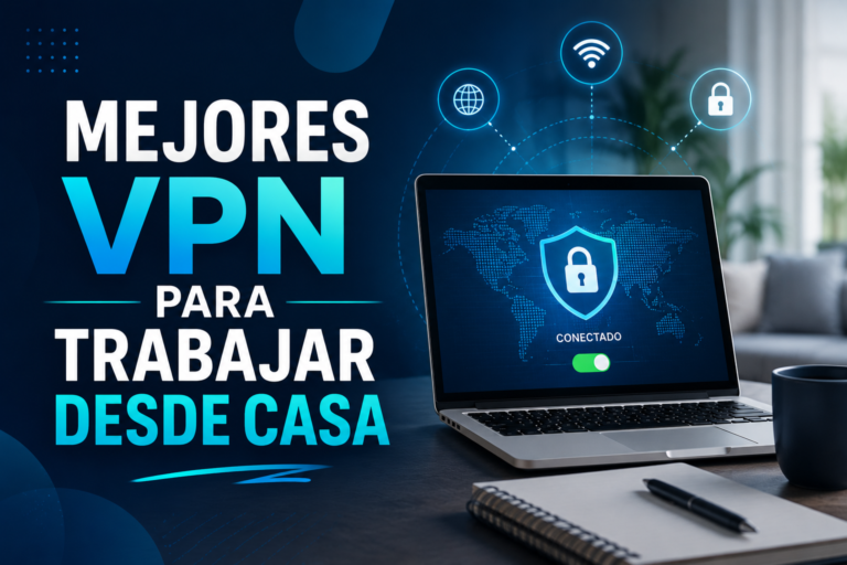 5 Mejores VPN para Trabajar desde Casa o Cafeterías (2026)